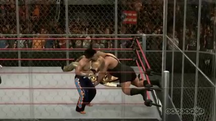 Smackdown Vs Raw 2010 - Hell in A Cell Gameplay Xbox 360 