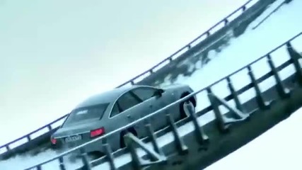 Audi a6 quattro изкача ски писта !