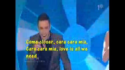 Mans Zelmerl - Cara Mia [karaoke]