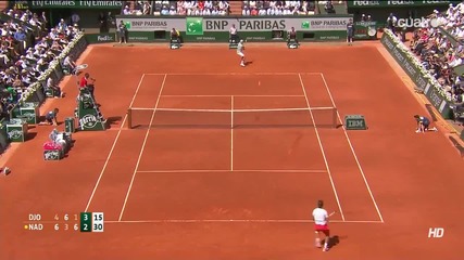 Nadal vs Djokovic - Roland Garros 2013 - Hot Shot [8]