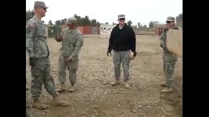 Bored soliders having fun in iraq