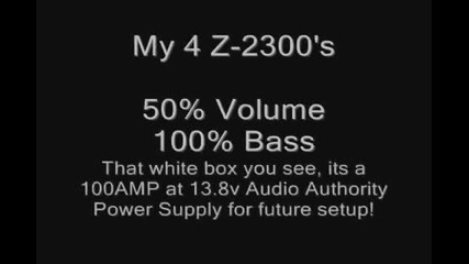My 4 Logitech Z-2300's! Really Loud!