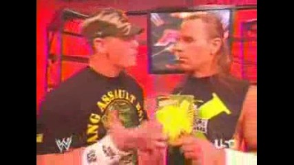 John Cena And Hbk Shawn Michaels Backstage