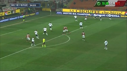 Ac Milan vs Parma (2-1) First Half Serie A Highlights Official Hd [15_02_13]