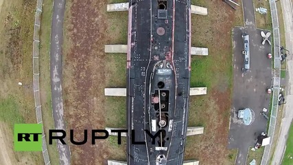Russia: Drone captures mighty Soviet submarine from above