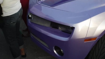 Purple Outrageous Camaro on 30 Forgiato Grassettos-hd