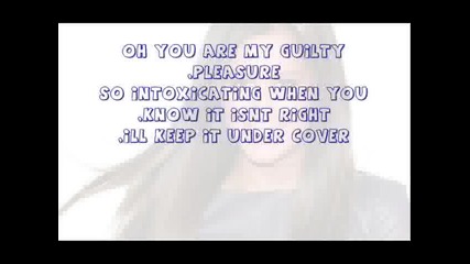 Ashley Tisdale - Guilty Pleasure (instrumental karaoke) With Lyrics