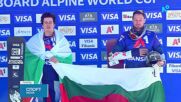 За първи път двама българи на подиум за СК по сноуборд