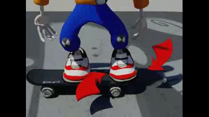 How To Ollie - Skateboard Animation