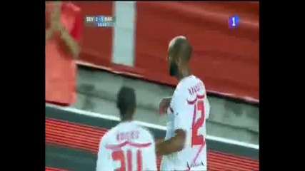 Sevilla Vs Barcelona 3 - 1 - All Goals & Match Highlights - August 14 2010 - Supercopa - [hq]