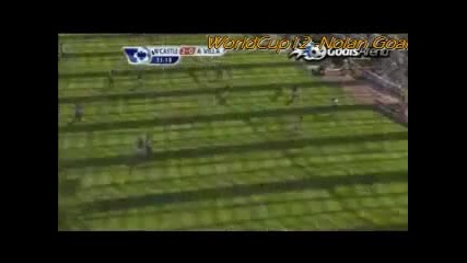 22.08.2010 Нюкасъл 2 - 0 Астън Вила първи гол на Кевин Нолан 