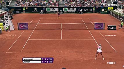 Angelique Kerber vs Eugenie Bouchard best points - Roma 2016