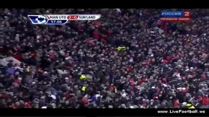 ман.юнайтед 2 - 0 Съндърланд - Berbatov