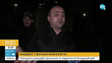 Откриха мъртъв мъж пред дома му в Бургас