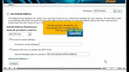 How to create a default email account by www.vivahost.com