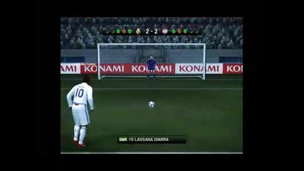 Pes 2010 дузпи Реал Мадрид vs. Байрен Мюнхен 