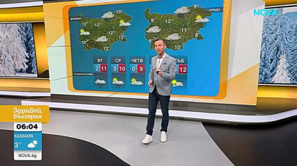 Прогноза за времето (23.02.2026 - сутрешна)