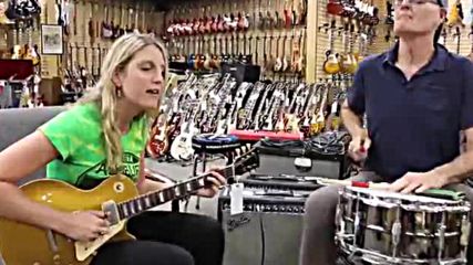 Katie Skene and John Molo from California Kind _ 1982 Gibson 30th Anniversary Les Paul Goldtop