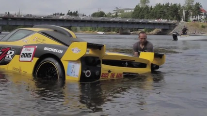 Enzo crashes into ocean at Targa Newfoundland 2011