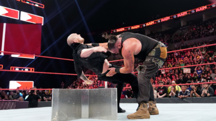 Braun Strowman & Kurt Angle vs. Baron Corbin & Drew McIntyre: Raw, Feb. 4, 2019