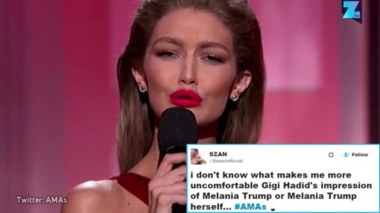 Backfire! Gigi Hadid's Melania Trump joke gets slammed