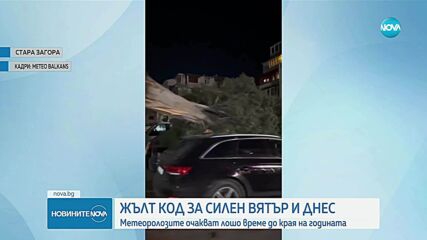 Опасно време: Жълт код за силен вятър в цялата страна