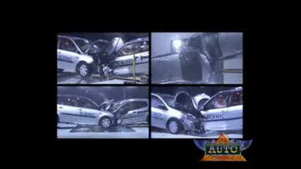Crash Test Renault Scenic vs Renault Clio - Prese