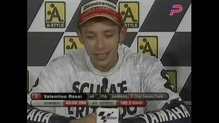 Валентино Роси Спечели Гран При На Япония