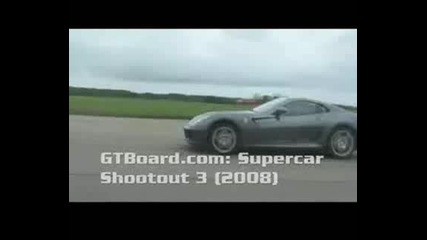 Ferrari 599 Gtb F1 vs Porsche 911 Turbo Tiptronic