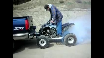 Yamaha Raptor Burnout
