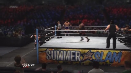 Mark Henry & The Usos vs. The Shield Wwe Summerslam 2013 - Симулатор