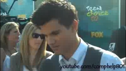 Taylor Lautner interview Teen Choice Awards 2009