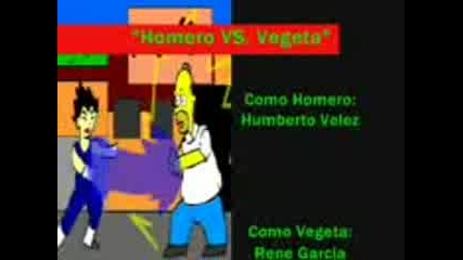 Vegeta Vs Homero