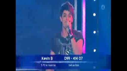 Kevin Borg - Livin` On A Prayer - Idol 2008 Sweden
