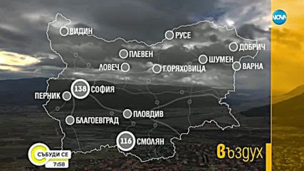 ЗАРАДИ МЪГЛИТЕ И СТУДА: 13 града дишат отрови