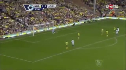 Willian debut goal norwich city 1-3 chelsea epl 6 10 2013