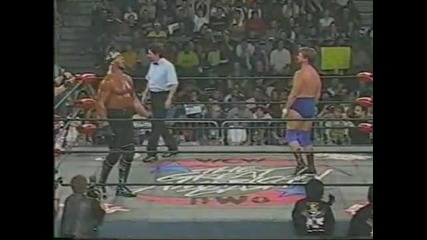 Hollywood Hogan & Bret Hart V Roddy Piper & Randy Savage - Wcw 1/2