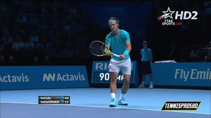 Nadal vs Wawrinka - London 2013!