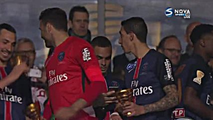 Триумфът на ПСЖ след спечелената купа на Лигата