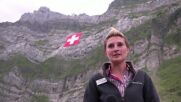 Развяха най-големия швейцарски флаг в света над алпийска скала