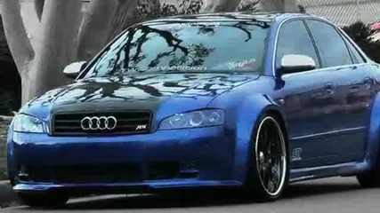 Audi A4 Lambo Blue Widebody