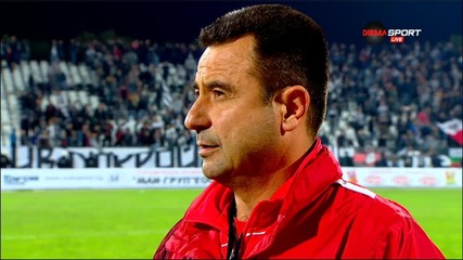 Петър Пашев: През първото полувреме само ние бяхме на терена