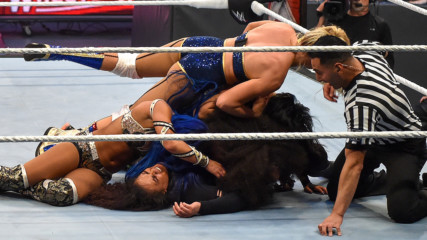 Four Superstars eliminate Tamina: WrestleMania 36 (WWE Network Exclusive)