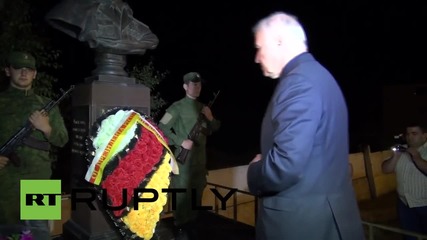 Georgia: Mourners mark 5-day war anniversary, led by South Ossetia Pres. Tibilov