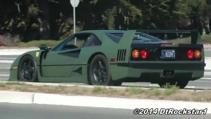 Матово зелено Ferrari F40