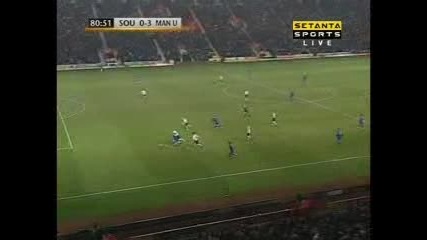 Саутхямптън - Манчестър Юнайтед 0:3 Гол На Гибсън