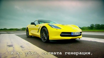 Top Gear - Chevrolet Corvette Stingray и Porsche Cayman Gts