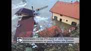 Евакуирани са над 270 души от село Одринци, критично е нивото на река Тунджа при Елхово