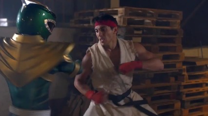 Green Ranger vs Ryu - Super Power Beat Down (episode 15)