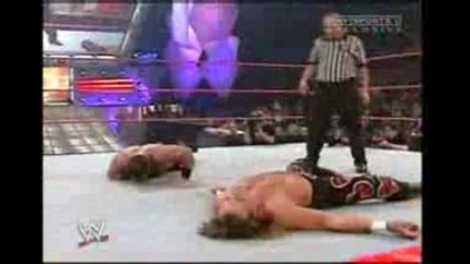 Raw 2004 - Chris Benoit Vs Edge Vs Shawn Michaels